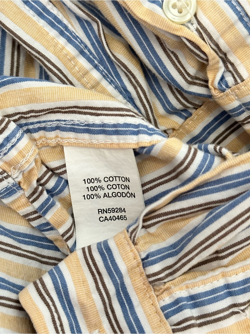 Children’s Place 4T Toddler Kid’s Striped Button Shirt Pastel Soft Lightweight - Picture 4 of 5